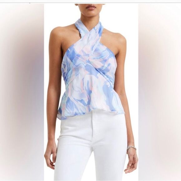 #138 FRENCH CONNECTION Watercolor Halter - Picture 1 of 9